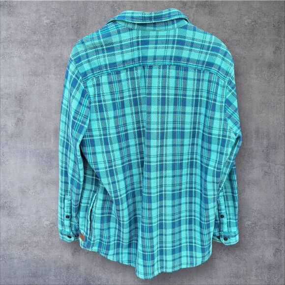 L.L. Bean Flannel Shirt Jacket Men's L Slightly Fitted Thick Cotton 516097 - Picture 2 of 4